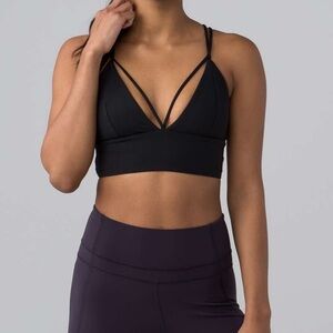 Lululemon Black Strappy Bra